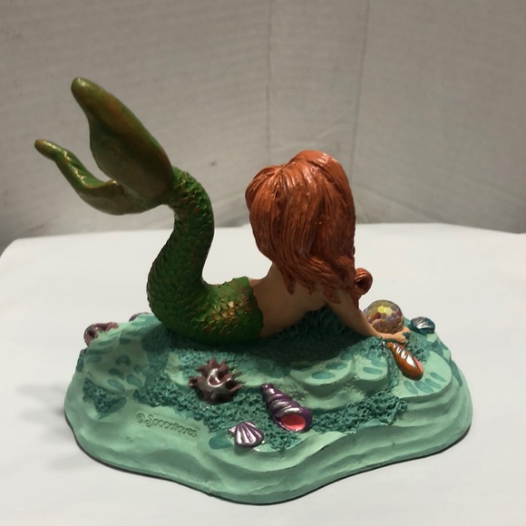 MERMAID HOLDING A SWAROVSKI CRYSTAL, LIMITED EDITION,  by SPOONTIQUES - Picture 3 of 5